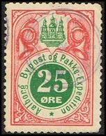 AALBORG BYPOST OG PAKKE EKSPEDITION. 1887. 25 ØRE.  (DAKA 31) - JF316723 - Lokale Uitgaven