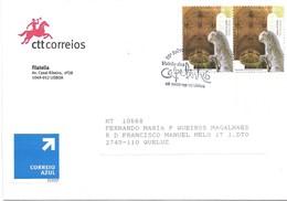 Portugal Cover With Alcobaça Monastery UNESCO Stamps - Lettres & Documents