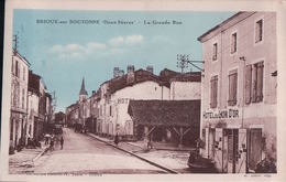 BRIOUX Sur BOUTONNE La Grande Rue (1935, Hôtel Du LION D'OR) - Brioux Sur Boutonne