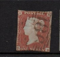 GB Victoria Line Engraved Penny Red Imperf .   Good Used. - Used Stamps