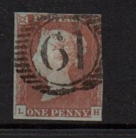 GB Victoria Line Engraved Penny Red Imperf .   Good Used. - Usati