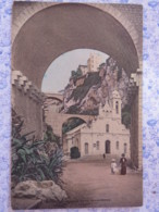 France 1904 Postcard "Monaco - Church Sainte Devote And Montain" Paris To Beaugency - 5c Type Paix - La Condamine