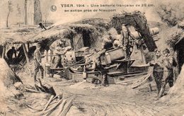 ! Ysert (1914) - Une Batterie Française De 28 Cm En Action Près De Nieuport - Guerre 1914-18
