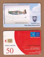 AC - TURK TELECOM PHONECARDS - MORANE - SAULNIER MS - 406 1940 - 45 60 CREDITS: 50 DATE: 2006 - Avions