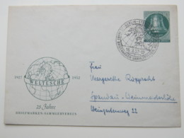 1952  ,  10 Pfg. Privatganzsache Mit Sonderstempel - Privatumschläge - Gebraucht