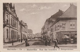 Bas-rhin : BISCHWEILER - BISCHWILLER : Rue Des Bouchers ( Militaria - Secteur 35 - Correspondance De Guerre 1918  ) - Bischwiller