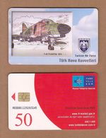 AC - TURK TELECOM PHONECARDS -  F - 4E PHANTOM 1974 CREDITS: 50 DATE: 2006 - Avions