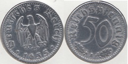 Germania Terzo Reich 50 Reichspfennig 1935A Km#87 - Used - 50 Reichspfennig