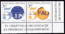 Kroatien, 1995, 347/48, UNO  FAO,  MNH ** - Croatie