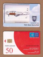 AC - TURK TELECOM PHONECARDS - T - 33 MK - III SILVER STAR 1958 - 93 66 CREDITS: 50 DATE: 2006 - Avions