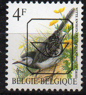 PIA  - BELGIO - 1986-96 : Preannul - Uccello : Ballerina Grigia - Francobollo Yv 2474 Sovrastampato - (COB PRE V824WG) - Typos 1986-96 (Oiseaux)
