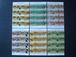 BURUNDI 11 SETS In 45 FULL / PARTIAL SHEETS 9 SCANS / USED O/w FAUNA FOOTBALL CHRISTMAS - Collezioni