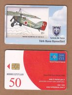 AC - TURK TELECOM PHONECARDS - MORANE - SAULNIER M. S. - 147 1928 - 36 10 CREDITS: 50 DATE: 2006 - Avions