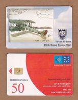 AC - TURK TELECOM PHONECARDS - F. I. A. T. - I 1920 - 22 4 CREDITS: 50 DATE: 2005 - Avions