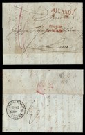 ANTICHI STATI - LOMBARDO VENETO - Milano 5 Gen. (1851) + Franco Frontiera + 6 Di Tassa - Lettera Per Lucca - Other & Unclassified