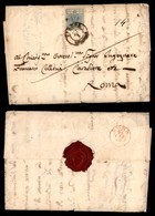 ANTICHI STATI - LOMBARDO VENETO - Verona 22.1 (1855) - Secondo Giorno D’uso - 45 Cent (12b-azzurro Grigio) Isolato Su Le - Other & Unclassified