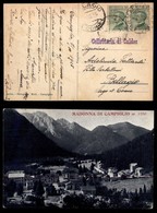 ANTICHI STATI - AUSTRIA TERRITORI ITALIANI - Collettoria Di Caldes - Cartolina (panoramica Di Madonna Di Campiglio) Per  - Autres & Non Classés
