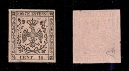 ANTICHI STATI - MODENA - 1852 - 10 Cent (9) - Gomma Originale - Diena - Andere & Zonder Classificatie