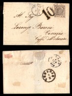 ANTICHI STATI - MODENA - 20 Cent (16a) Preciso In Alto - Lettera Da Modena A Venezia Del 3.2.60 (10.000) - Autres & Non Classés