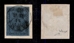 ANTICHI STATI - PARMA - 1852 - 40 Cent (5) Usato Su Frammento - Chiavarello - Other & Unclassified