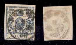 ANTICHI STATI - PARMA - 1857 - 40 Cent (11a) Usato - Diena (1.200) - Otros & Sin Clasificación