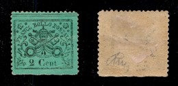 ANTICHI STATI - PONTIFICIO - 1868 - 2 Cent (22a) - Gomma Originale (500) - Autres & Non Classés