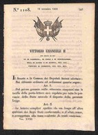 ANTICHI STATI - SARDEGNA - 1850 (18 Novembre) - Tariffa Della Posta Lettere - Decreto 1108 - 12 Pagine - Other & Unclassified