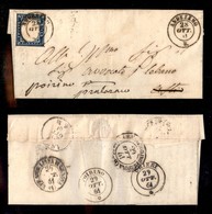 ANTICHI STATI - SARDEGNA - Andezeno (P.ti 13) Su 20 Cent (15Dd-cobalto Grigiastro) - Letterina Per Asti Del 28.10.61 Ino - Other & Unclassified