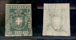 ANTICHI STATI - TOSCANA - 1860 - 5 Cent (18) Usato - Parte Di 2 Vicini Ai Lati - Cert. AG - Autres & Non Classés