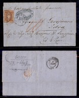 ANTICHI STATI - TOSCANA - 80 Cent (22a) Isolato Su Lettera Da Livorno A Idra Del 8.9.60 Col Vapore Postale Francese - Co - Sonstige & Ohne Zuordnung