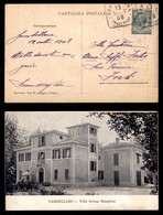 REGNO D'ITALIA - Gambellaro/Ravenna (quadrato) Su 5 Cent Leoni (81) - Cartolina (Villa Monghini) Per Forlì Del 13.9.08 - Sonstige & Ohne Zuordnung