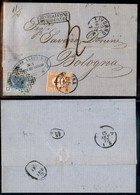 REGNO D'ITALIA - 40 Cent (8-Segnatasse) - Lettera Da Livorno A Bologna Del 12.9.73 Col 20 Cent (26) - Raybaudi - Other & Unclassified