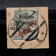 OCCUPAZIONI - BOLZANO 1 - 1919 - Porto Su 5 Heller (115) Usato Su Frammento (350+) - Sonstige & Ohne Zuordnung