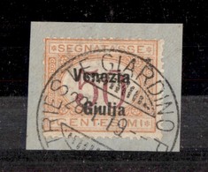 OCCUPAZIONI - VENEZIA GIULIA - 1918 - Segnatasse - 50 Cent (6) Usato Su Frammento (380+) - Otros & Sin Clasificación