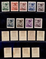 OCCUPAZIONI - MONTENEGRO - 1942 - Valore Lire (40/48) - Serie Completa - Gomma Originale Con Prima Linguella - Qualche I - Autres & Non Classés