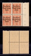 OCCUPAZIONI - ZARA - 1943 - Segnatasse - 30 Cent (5) - Quartina Bordo Foglio - Gomma Integra (400+) - Sonstige & Ohne Zuordnung