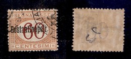 UFFICI POSTALI ALL’ESTERO - COSTANTINOPOLI - 1922 - Segnatasse - 60 Cent (3bab) Usato - Soprastampa A Sinistra - Other & Unclassified