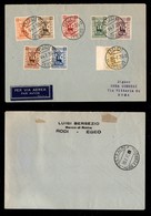 COLONIE ITALIANE - EGEO - Anno Santo (91/98) - Serie Completa Su Aerogramma Da Rodi A Roma Del 24.7.35 (1.650) - Otros & Sin Clasificación