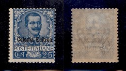 COLONIE ITALIANE - ERITREA - 1903 - 25 Cent Floreale (24) - Gomma Originale (550) - Other & Unclassified