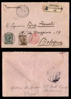 COLONIE ITALIANE - LIBIA - 5 Cent (3) + 40 Cent (8) - Raccomandata Da Tripoli A Bologna Del 7.4.16 - Autres & Non Classés