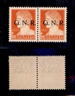 REPUBBLICA SOCIALE - GNR VERONA - 1944 - 1,75 Lire (481iab) Con Punto Piccolo Dopo G In Coppia Col Normale - Gomma Integ - Sonstige & Ohne Zuordnung