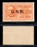 REPUBBLICA SOCIALE - GNR VERONA - 1944 - Espressi - 2,50 Lire (20) Con Punto Grosso Dopo R - Non Catalogato - Gomma Inte - Altri & Non Classificati