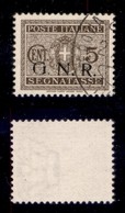 REPUBBLICA SOCIALE - GNR VERONA - 1944 - Segnatasse - 5 Cent (47 Errore Dgb) Usato A Verona (Titolare) - Punto Piccolo D - Altri & Non Classificati