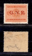 REPUBBLICA SOCIALE - GNR VERONA - 1944 - Segnatasse - Errore Di Colore - 30 Cent (51A) - Soprastampa In Rosso - Gomma In - Autres & Non Classés