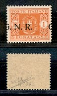 REPUBBLICA SOCIALE - GNR VERONA - 1944 - Segnatasse - 1 Lira (55d) Con G A Cavallo - Gomma Integra - Punto Piccolo Dopo  - Altri & Non Classificati