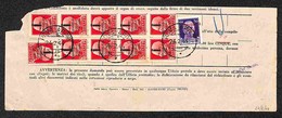 REPUBBLICA SOCIALE - PROVVISORI - Buoni Fruttiferi Postali - Roma 24.2.44 - Tassa Di 8 Lire (493+494 Dieci) - Other & Unclassified