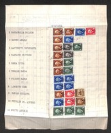 REPUBBLICA SOCIALE - PROVVISORI - Padova Gennaio 1945 - 5 Cent (502) In Uso Misto Con Marche Da Bollo Per 17.40 Lire Su  - Altri & Non Classificati