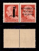 REPUBBLICA SOCIALE - SAGGI - 1944 - Genova - 20 Cent (P5) - Gomma Integra - Cert. Raybaudi (800) - Other & Unclassified