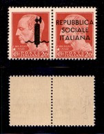 REPUBBLICA SOCIALE - SAGGI - 1944 - Genova - 20 Cent (P5) - Gomma Integra - Cert. Raybaudi (800) - Altri & Non Classificati