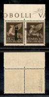 REPUBBLICA SOCIALE - SAGGI - 1944 - Saggi - Genova - 50 + 50 Cent (P2-Aerea) - Gomma Integra - Raybaudi (600) - Sonstige & Ohne Zuordnung